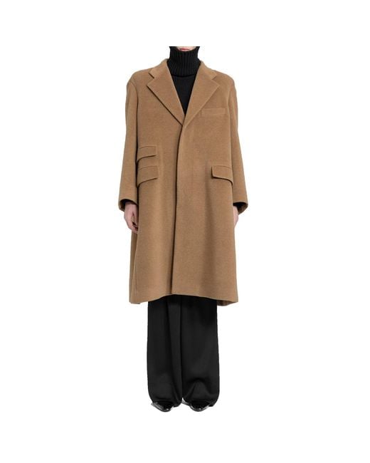 Saint Laurent Natural Manteau Oversize Coat for men