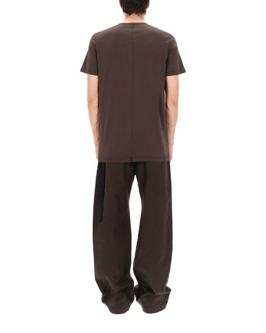 Rick Owens Brown T Shirt "Level T"
