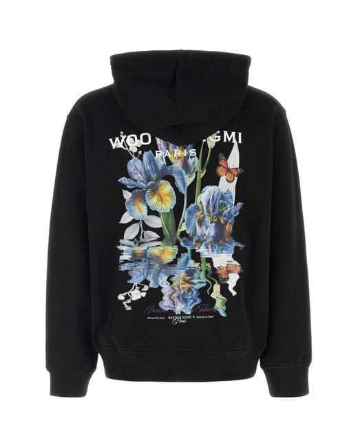 Wooyoungmi Black Cotton Sweatshirt for men