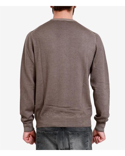 Gran Sasso Pullover tauchte grau in Brown für Herren