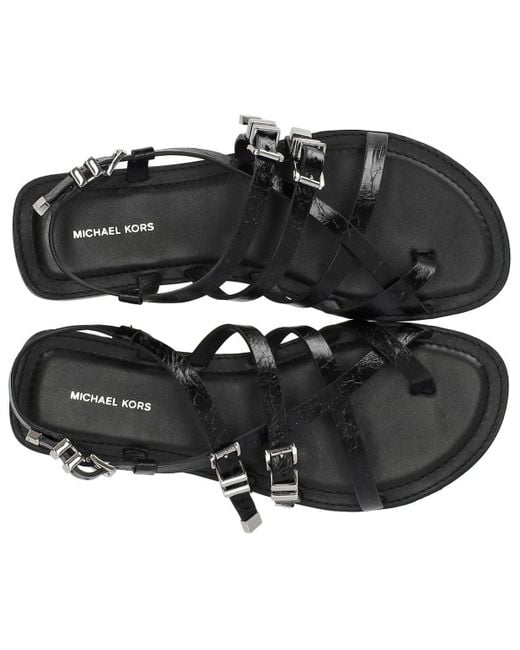 Michael Kors Black Darrington Flat Sandal
