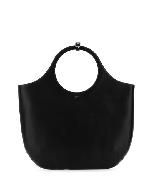 Courreges Black Holy Large Tote