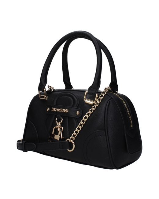 Love Moschino Black Borse A Mano Donna Poliuretano Nero