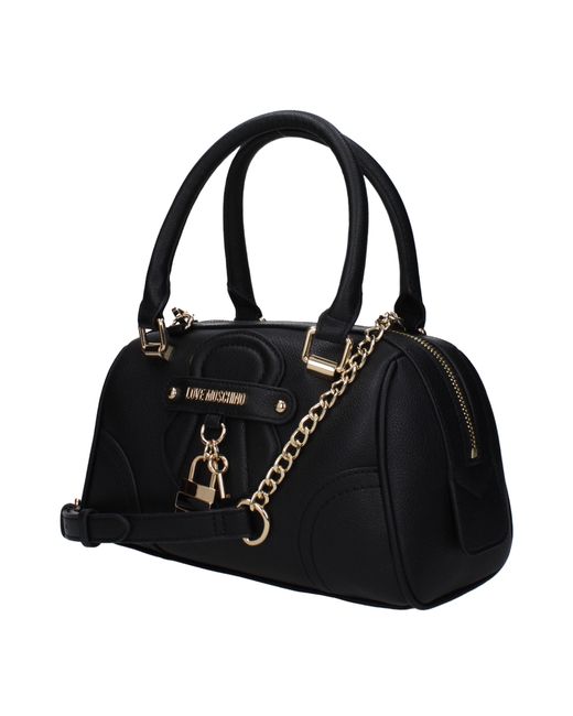 Love Moschino Black Borse A Mano Donna Poliuretano Nero