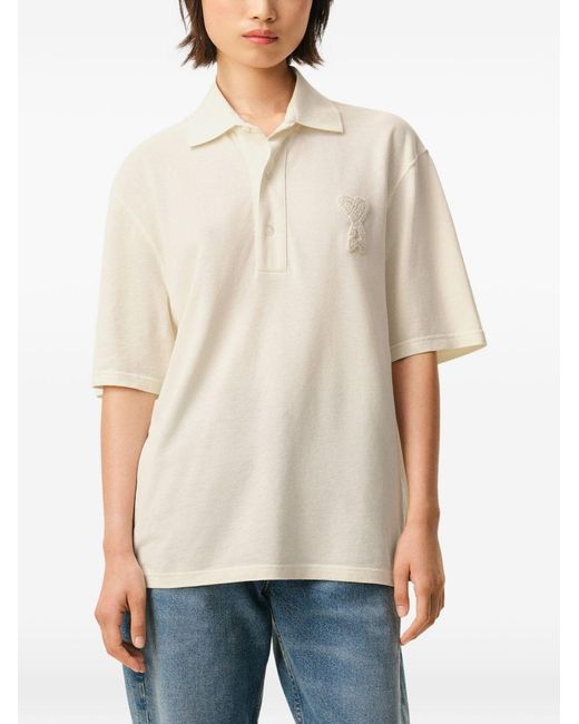 Polo Ami De Coeur De Algodón AMI de hombre de color White