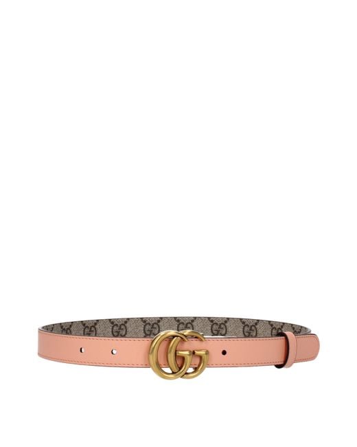 Gucci Multicolor Cinture Donna Tessuto/Pesca