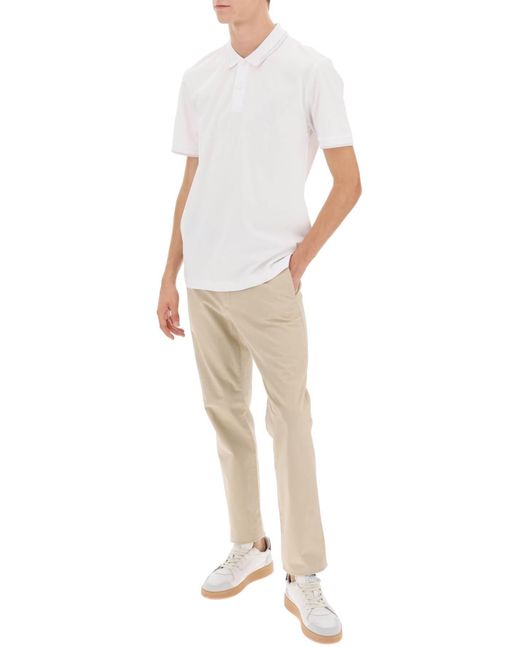 Boss Phillipson Slim Fit Polo Shirt in White für Herren