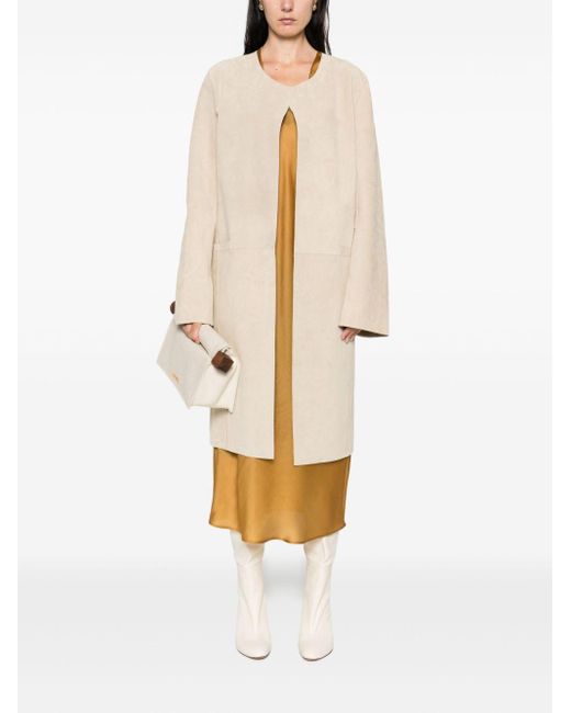 Totême  Natural Suede Leather Coat
