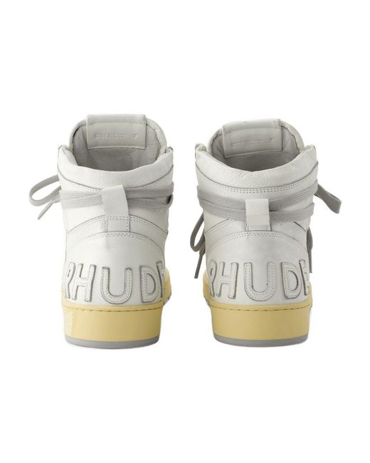 Rhecess HI Sneakers Lea Blanc Rhude de color Gray