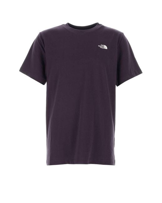 The North Face Purple Evolution Simple Dome Regular Short Sleeve Tee for men