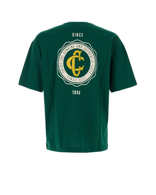 Champion Green Crewneck Logo Print T-Shirt for men