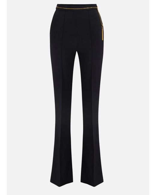 Pantalones con cadena joya Elisabetta Franchi de color Blue
