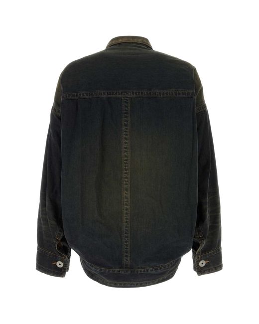 Maison Mihara Yasuhiro Black Denim Jacket for men
