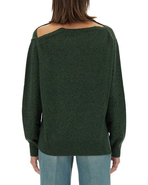 Victoria Beckham Green Wool Jersey for men