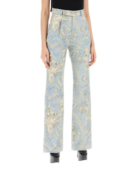 En pantalones de rayón Vivienne Westwood de color Blue