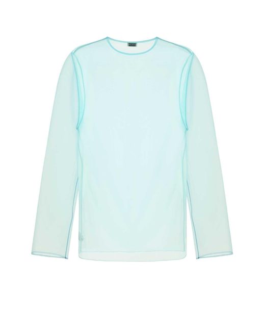 Dries Van Noten Blue Light Organza Camille Top for men