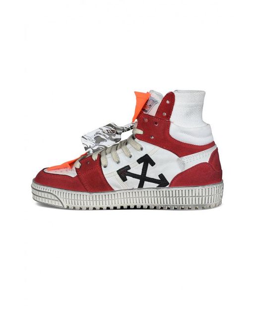 Off-White c/o Virgil Abloh Red Off Court Sneakers