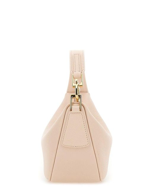 Ferragamo Natural "North-South" Mini Hobo Bag