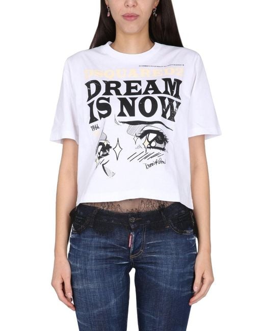 DSquared² Blue T Shirt With Logo