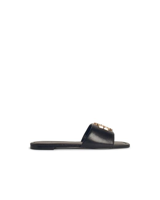 Tory Burch White 'Eleanor' Lear Slippers