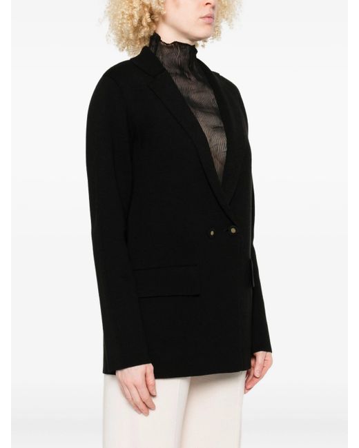 Forte Forte Black Wool Milano Stitch Oversized Jacket