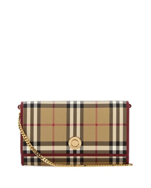 Burberry Multicolor Printed Canvas Check Wallet