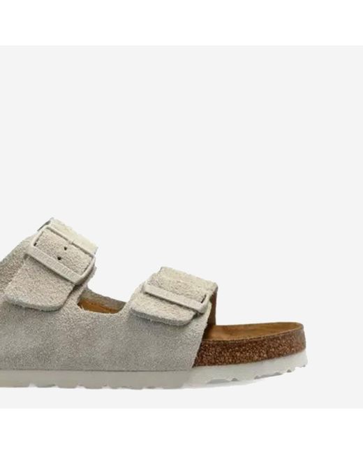 Birkenstock Natural Suede Sandals