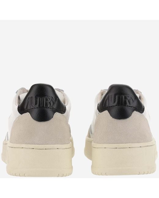 Autry White Low Top Sneakers Medalist Leather