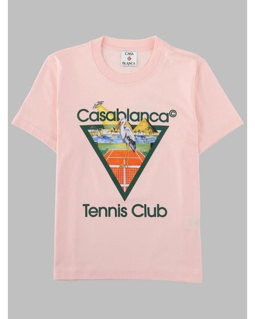 Casablanca Pink Casual Mini T-Shirt For