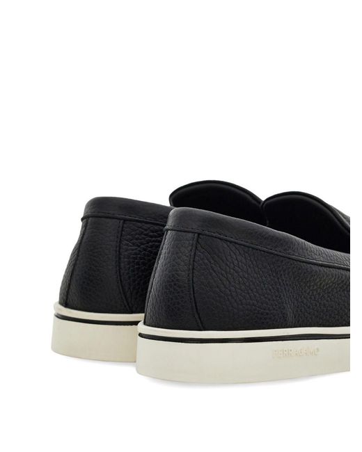 Ferragamo Black Leder-Loafer