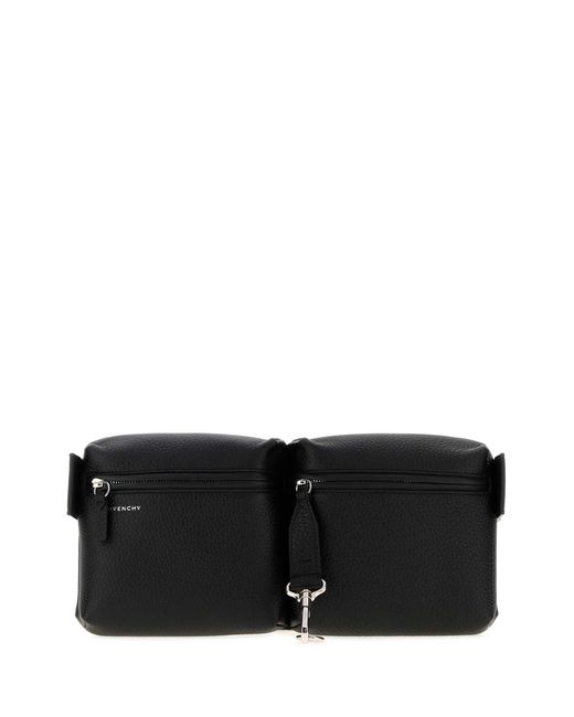 Givenchy Black New Multipocket Canvas Bumbag