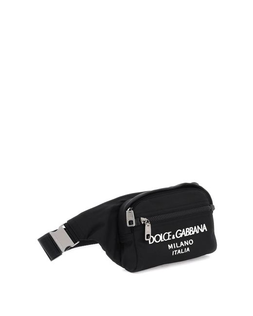 Dolce & Gabbana Nylon Beltpack -Tasche mit Logo in Black für Herren