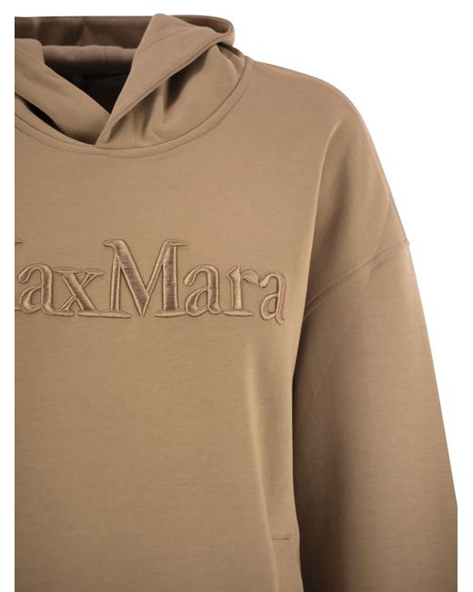 S Sudadera Max Mara Visiera en Jersey de algodón Max Mara de color Natural