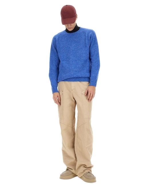 Howlin' By Morrison Blue Wool Jersey. for men