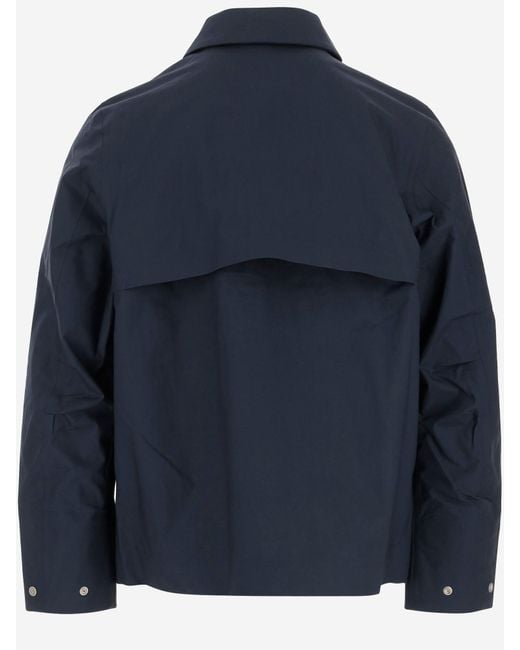 K-Way Blue K Way Windproof Cotton Jacket