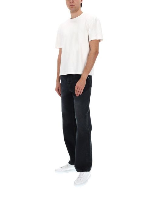 Marni Blue Jeans Con Applicazione Logo for men
