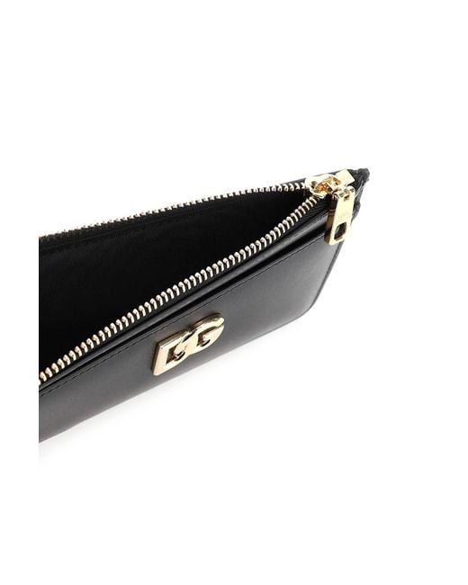 Dolce & Gabbana Dg -kaarthouder Met Ritssluiting in het Black