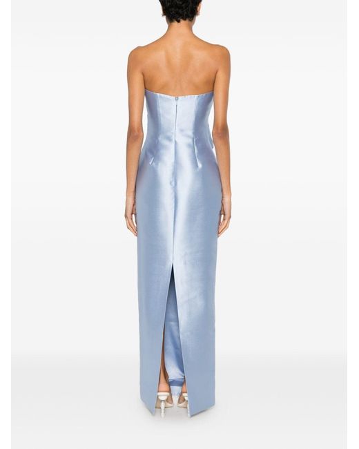 Solace London Blue Ingrid Long Dress
