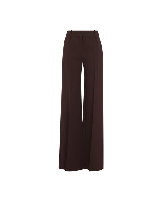 Ermanno Scervino Brown Chestnut Wide Leg Trousers