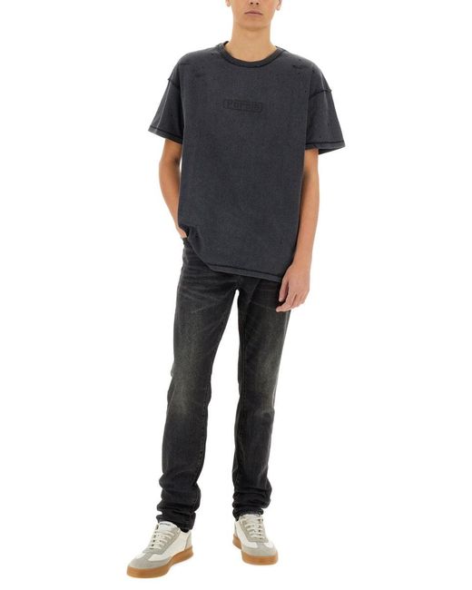 Purple Brand Black Inside Out T-Shirt for men