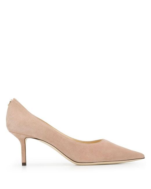 Jimmy Choo Natural Love 65 Suede Pump