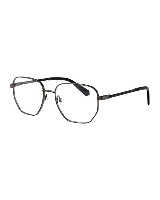 Calvin Klein Multicolor Dark Ruthenium Metal Glasses