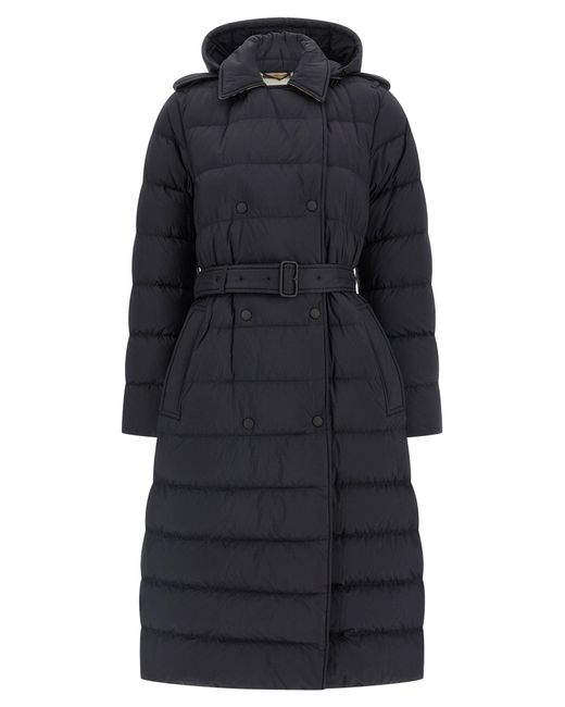 Abrigo De Plumas Burberry de color Blue