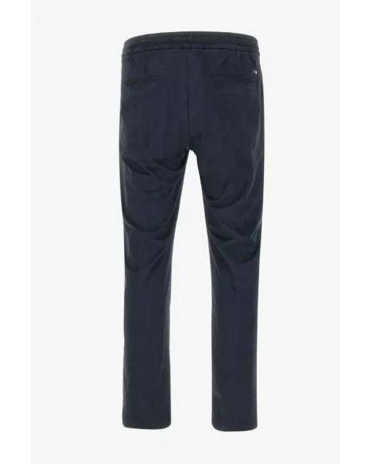 Herno Blue Trousers With Elastic Waistband