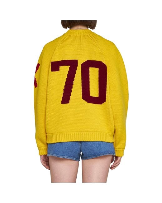 KENZO Yellow Cozy Cotton Pullover For