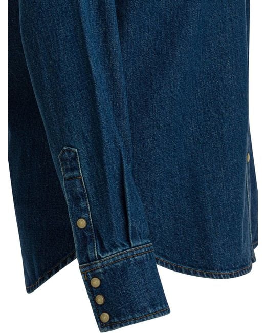 Filson Blue Western Denim Shirt