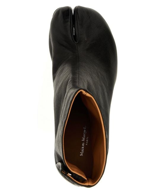 Maison Margiela Black Tabi Leather Ankle Boots
