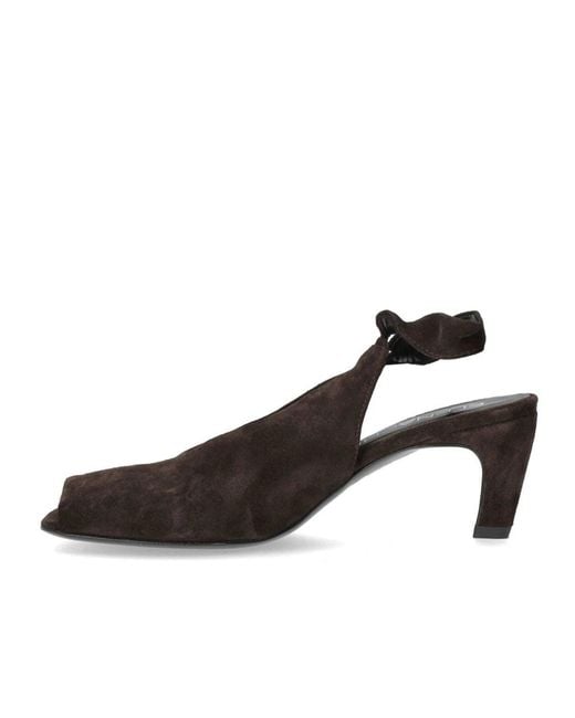Elena Iachi Brown Dark Heeled Sandal