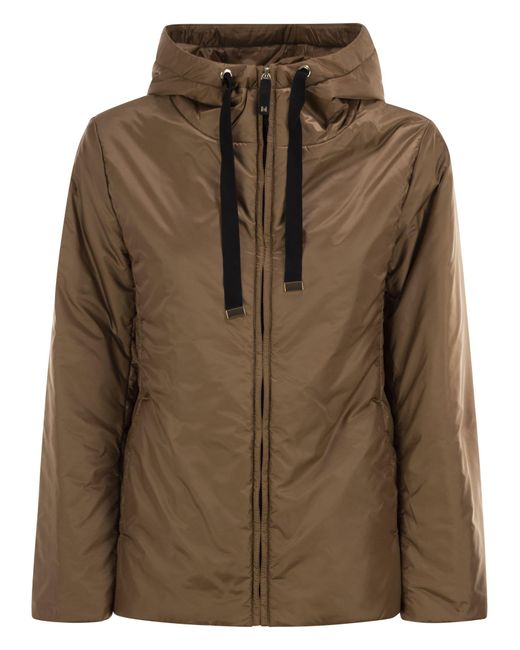 Max Mara Brown Greenh Drip Proof Canvas Travel Jacket