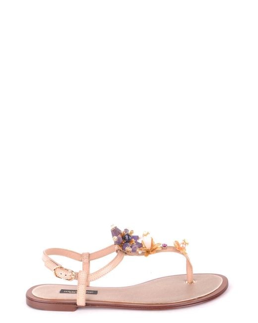Dolce & Gabbana Pink Dolce & Gabbana Flip-Flops